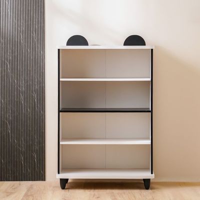 Panda Book Case-White & Black