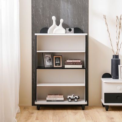 Panda Book Case-White & Black