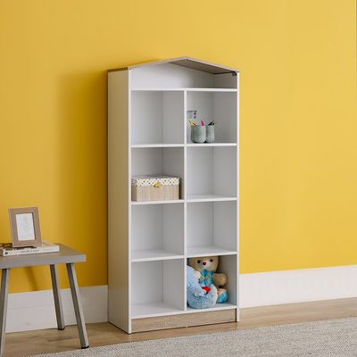 Stanley Book Case/Cabinet-Sonoma Oak & White
