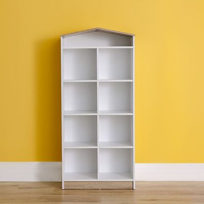 Stanley Book Case/Cabinet-Sonoma Oak & White