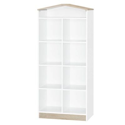 Stanley Book Case/Cabinet-Sonoma Oak & White