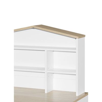 Stanley Study Desk W/Hutch-Sonoma Oak & White Stanley Study Desk W/Hutch-Sonoma Oak & White