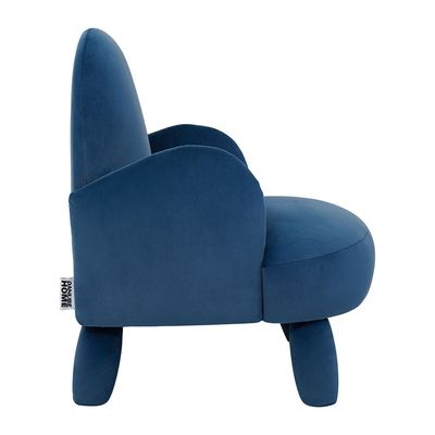 Micky Velvet Armchair-Blue