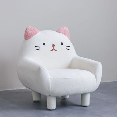 Kitty Kids Chair-White & Pink