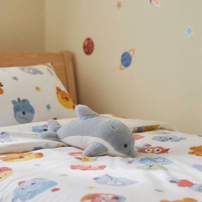 Dolphin Plush Soft Toy 30cm-Grey