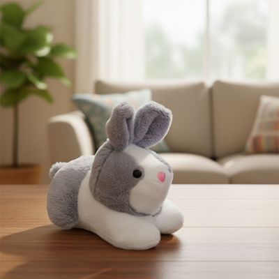 Bunny Plush Soft Toy 20cm-Grey