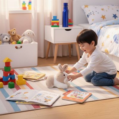 Bunny Plush Soft Toy 20cm-Brown