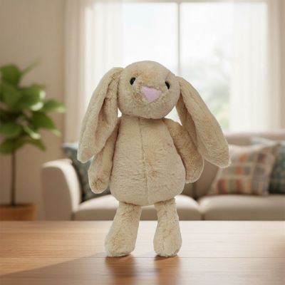 Bunny Toto Soft Toy W/Ears 33cm-Cream
