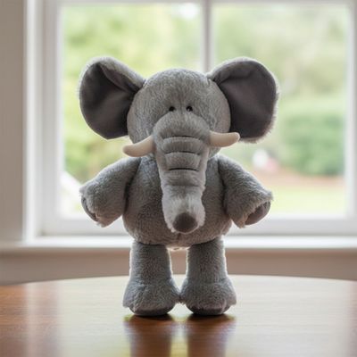 Elephant Toto Soft Toy 30cm-Grey