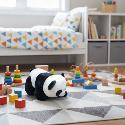 Panda Toto Soft Toy 27cm-Black & White