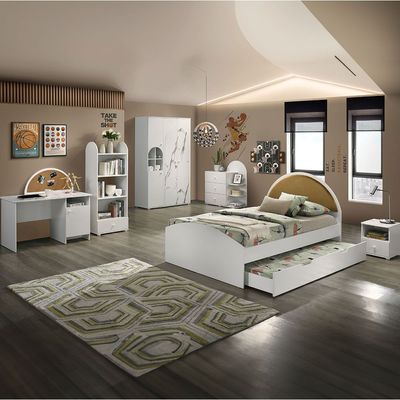 Hello 120x200 Kids Bedroom Set - White - With 2-Year Warranty