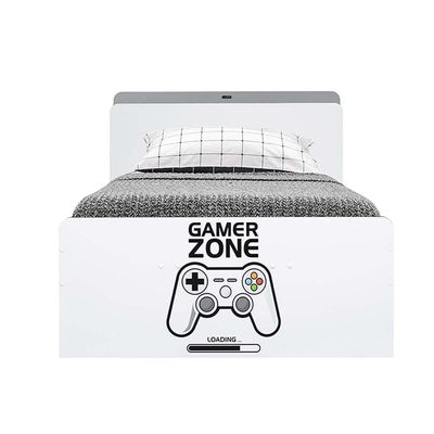 Gamerzone  Bedroom Set with USB-White & Grey