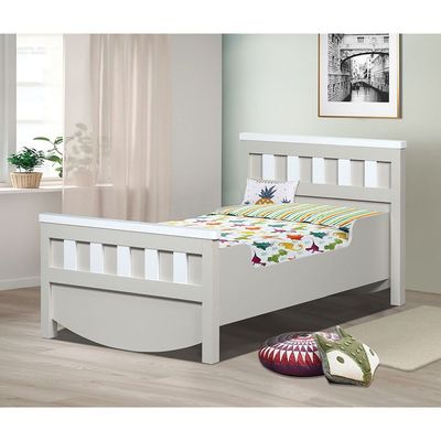 Hazel 70X130 Toddler Bed-Light Beige & White