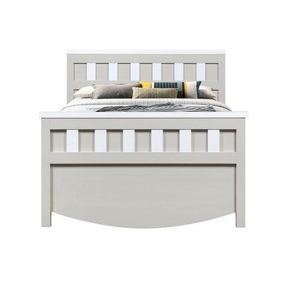 Hazel 90X200 Bed-Light Beige & White