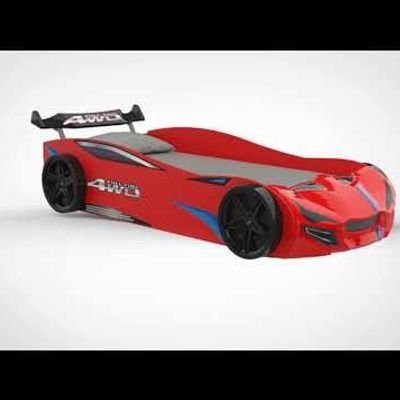 Kinder Racer 90X190 Car Bed-Red