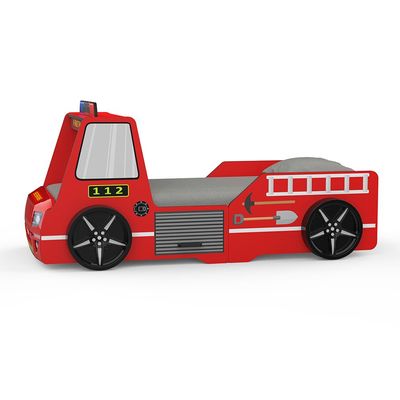 Kinder Fire Truck 90X190 Car Bed-Red