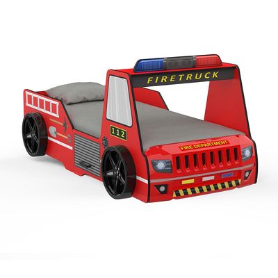 Kinder Fire Truck 90X190 Car Bed-Red