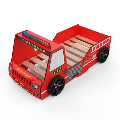 Kinder Fire Truck 90X190 Car Bed-Red