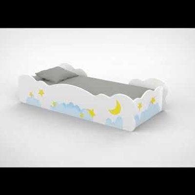 Kinder Cloud 90X190 Kids Bed-White