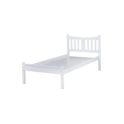 Derby Solo 90X200 Solidwood Single Bed-White