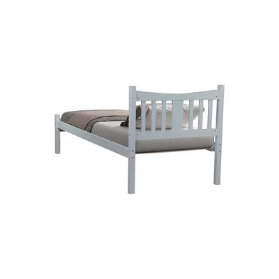 Derby Solo 90x200 Solidwood Single Bed-Grey