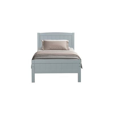 Derby Haven 90x200 Solidwood Single Bed-Grey