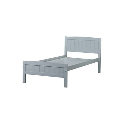 Derby Haven 90x200 Solidwood Single Bed-Grey