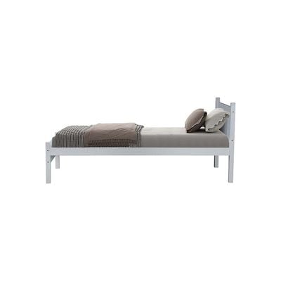 Derby Aspen 90x200 Solidwood Single Bed-Grey