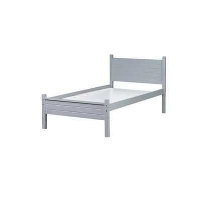 Derby Aspen 90x200 Solidwood Single Bed-Grey