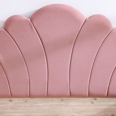 Bliss 120x200 Upholstered Bed with USB - Oak & Pink - With 5-Year Warranty
