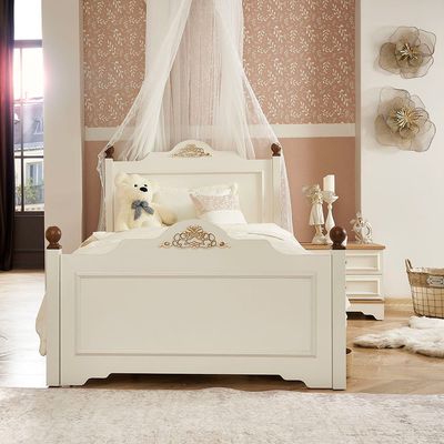 Eva 120X200 Bedroom Set W/Usb-Cream & Oak