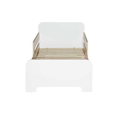 Kinder 90x140/170/200 Extendable Kids Bed - White & Sonoma Oak - With 2-Year Warranty