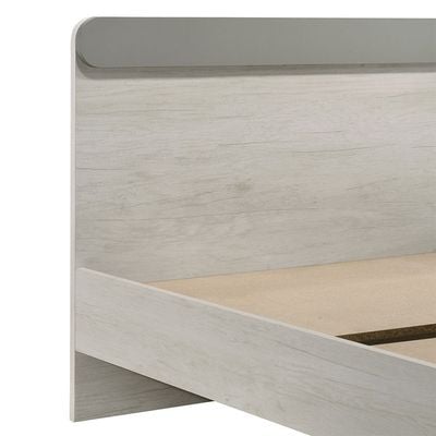 Walker 90x200 Kids Bed-White Ash+Grey