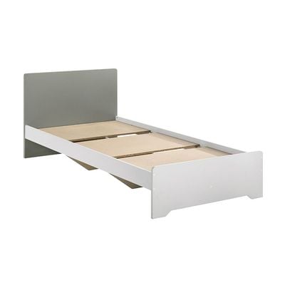 Genius 90x200 Kids Bed-White+Grey