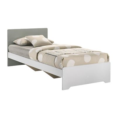 Genius 90x200 Kids Bed-White+Grey