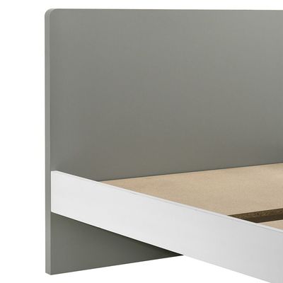 Genius 90x200 Kids Bed-White+Grey