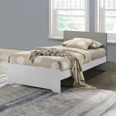 Genius 90x200 Kids Bed-White+Grey