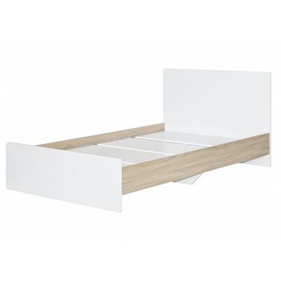 Kinder 120x200 Single Bed-White & Sonoma Oak