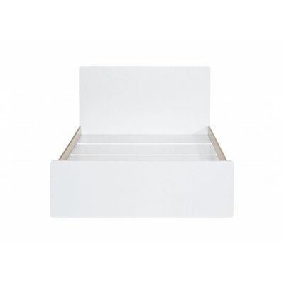 Kinder 120x200 Single Bed-White & Sonoma Oak
