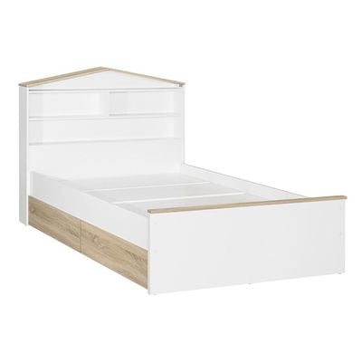 Stanley 120x200 House Bed W/2Drawers-Sonoma Oak & White