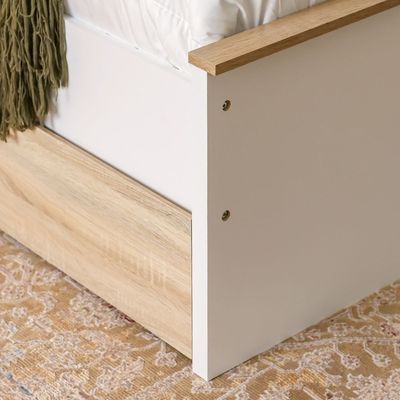 Stanley 120x200 House Bed W/2Drawers-Sonoma Oak & White