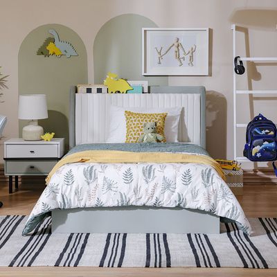 Petra 120X200 Bedroom Set-White & Grey