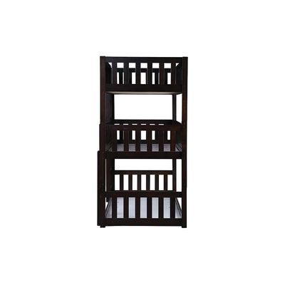 Derby Climber-V2 90x200 Solid Wood Triple Bunk Bed-Espresso