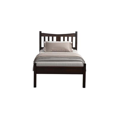 Derby Solo-V2 90x200 Solid Wood Single Bed-Espresso