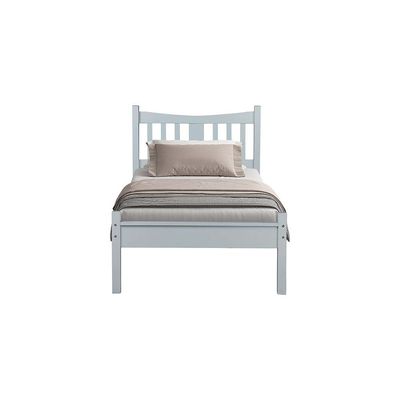 Derby Solo-V2 90x200 Solid Wood Single Bed-Grey