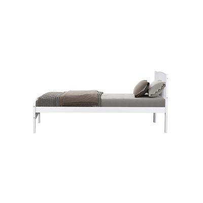 Derby Haven-V2 90x200 Solid Wood Single Bed-White