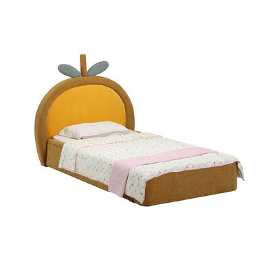 Tasty Mango 90x200 Upholstered Kids Bed-Yellow