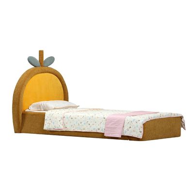 Tasty Mango 90x200 Upholstered Kids Bed-Yellow