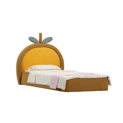 Tasty Mango 90x200 Upholstered Kids Bed-Yellow