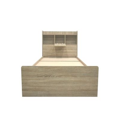 Supreme 120x200 Young Single Bed - French Sonoma Oak - With 2-Year Warranty